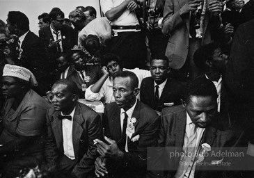 Members of the Mississippi Freedom Democratic Party sitting in the seats of the Mississippi delegation on the floor of the Democratic National Convention, Atlantic City, NJ 1964