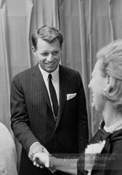 Jacqueline and Robert Kennedy host a reception at the 1964 Democratic National Convention.