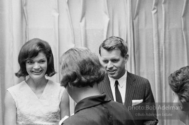 Jacqueline and Robert Kennedy host a reception at the 1964 Democratic National Convention.