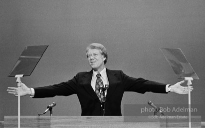 Jimmy Carter. Democratic Convention. New York City, 1976.photo:Bob Adelman©Bob Adelman Estate