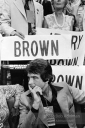 D_C_04-06 001 Warren Beatty at the Democratic Convention. New York City, 1976.photo:Bob Adelman©Bob Adelman Estate