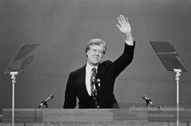 Jimmy Carter. Democratic Convention. New York City, 1976.photo:Bob Adelman©Bob Adelman Estate