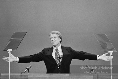 Jimmy Carter. Democratic Convention. New York City, 1976.photo:Bob Adelman©Bob Adelman Estate