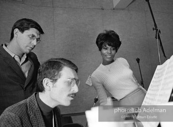 Dionne Warwick at rehearsal for her performance at the Washington Coliseum..1966. photo:Bob Adelman©Bob Adelman Estate