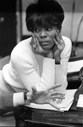 Dionne Warwick at rehearsal for her performance at the Washington Coliseum..1966. photo:Bob Adelman©Bob Adelman Estate