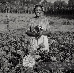 Mrs. Martha Nettles in her flower garden. Coy, 1970. photo:©Bob Adelman, from the book DOWN HOME by Bob Adelman and Susan Hall.