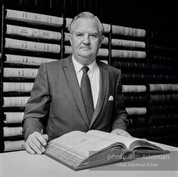 Josiah Robins Bonner, Probate Judge. photo:©Bob Adelman, from the book DOWN HOME by Bob Adelman and Susan Hall.
