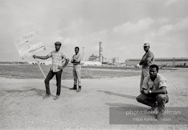 A wildcat strike at Macmillan-Bloedel. Pine Hill, 1970. photo:©Bob Adelman, from the book DOWN HOME by Bob Adelman and Susan Hall.