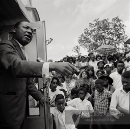 Reverend Martin Luther King at the Antioch Baptist Church. Camden, 1966. photo:©Bob Adelman, from the book DOWN HOME by Bob Adelman and Susan Hall.