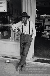 Mr. Dave Thomas relaxing in Downtown Camden, 1965. photo:©Bob Adelman, from the book DOWN HOME by Bob Adelman and Susan Hall.