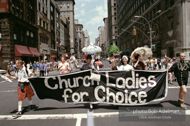 Gay Pride March. New York City, 1994 - Church Ladies for Choice