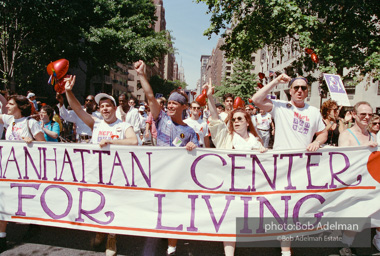 Gay Pride March. New York City, 1994 - Manhattan Center for Living