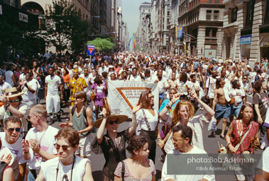 Gay Pride March. New York City, 1994