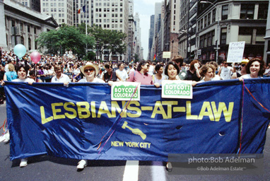 Gay Pride March. New York City, 1994 - Lesbians-at-Law