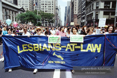 Gay Pride March. New York City, 1994 - Lesbians-at-Law