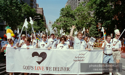 Gay Pride March. New York City, 1994 - Hot Measls for Homebound People with AIDS