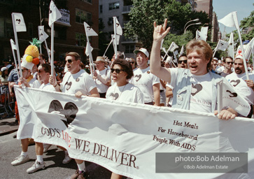 Gay Pride March. New York City, 1994 - Hot Measls for Homebound People with AIDS