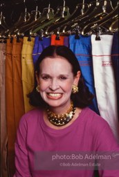 Gloria Vanderbilt in the offices of her very successful jeans and colthing company  in the Garment district, New York City,1980. Cover photo for the March 2, 1980 New York Times Magazine.