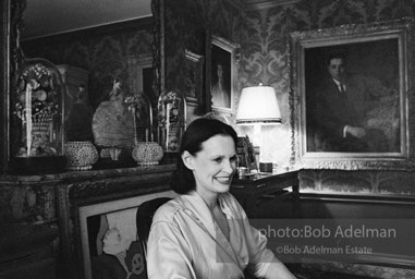 Gloria Vanderbilt in her upper east side New York apartment,