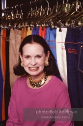 Gloria Vanderbilt in the offices of her very successful jeans and colthing company  in the Garment district, New York City,1980. Cover photo for the March 2, 1980 New York Times Magazine.