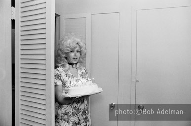 Snady brings out the birthday cake. - New York City, 1970. photo:©Bob Adelman. From the book Gentleman of Leisure by Susan Hall and Bob Adelman.