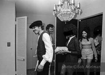Dandy and his girls arrive at Silky's for a party. - New York City, 1970. photo:©Bob Adelman. From the book Gentleman of Leisure by Susan Hall and Bob Adelman.