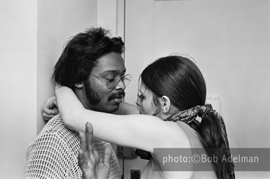 Silky bids Kitty farewell at the end of the day. - New York City, 1970. photo:©Bob Adelman. From the book Gentleman of Leisure by Susan Hall and Bob Adelman.