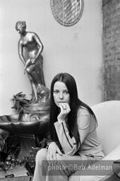 Linda at her apartment. She pays $325 a month for rent. - New York City, 1970. photo:©Bob Adelman. From the book Gentleman of Leisure by Susan Hall and Bob Adelman.