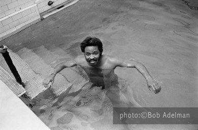 Silky in the seambath pool. New York City, 1970. photo:©Bob Adelman. From the book Gentleman of Leisure by Susan Hall and Bob Adelman.