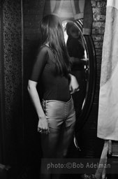 Linda leaves Silky and buys a pair of pants and shoes. She then return to a motel. - New York City, 1970. photo:©Bob Adelman. From the book Gentleman of Leisure by Susan Hall and Bob Adelman.
