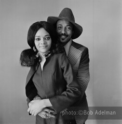 Dandy and Cindy, his bottom woman. Cindy has been with Dandy for a year and makes about $2,000 a week. New York City, 1970. photo:©Bob Adelman. From the book Gentleman of Leisure by Susan Hall and Bob Adelman.