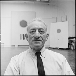 Adolph Gottlieb photographed in his 22nd Street studio, New York, NY mid-1960s. Adolph Gottlieb photographed in his 22nd Street studio, New York, NY mid-1960s.