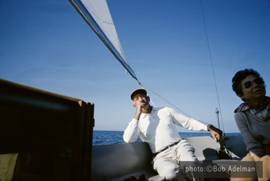 Adolph and Esther Gottlieb sailing in East Hampton, NY, 1964.