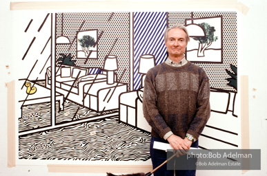 Roy Lichtenstein, Interiors, 1993. Photo©Bob Adelman Estate, Artwork©Estate of Roy Lichtenstein.