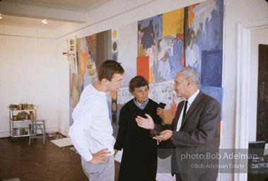 Jasper Johns at his Riverside Drive studio. New York City, 1964.