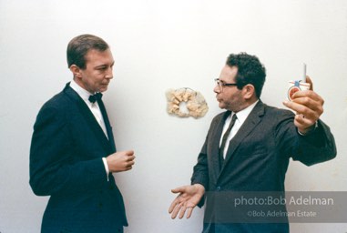 Artists Jasper Johns and George Segal. New York City, 1964.