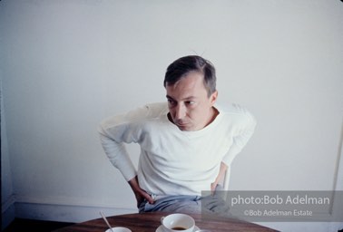 Jasper Johns at his Riverside Drive studio. New York City, 1964.