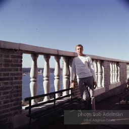 Jasper Johns at his Riverside Drive studio. New York City, 1964.