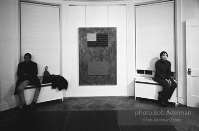 Jasper Johns exhibition at the Leo Castelli Gallery. 1966.