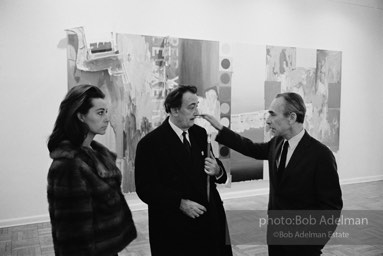 Leo Castelli and Salvador Dali. Leo Castelli Gallery, New York City, 1966.