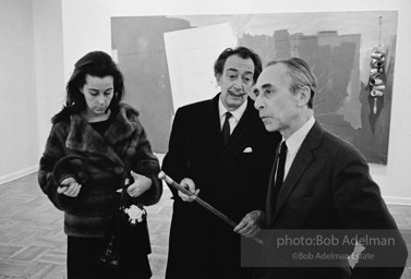 Leo Castelli and Salvador Dali. Leo Castelli Gallery, New York City, 1966.