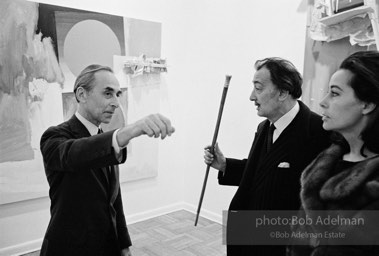 Leo Castelli and Salvador Dali. Leo Castelli Gallery, New York City, 1966.