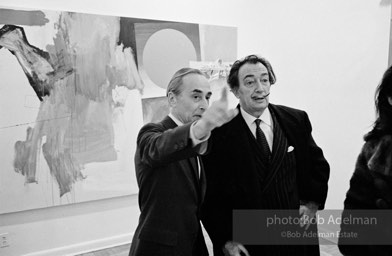 Leo Castelli and Salvador Dali. Leo Castelli Gallery, New York City, 1966.