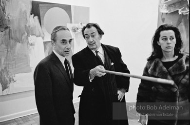 Leo Castelli and Salvador Dali. Leo Castelli Gallery, New York City, 1966.