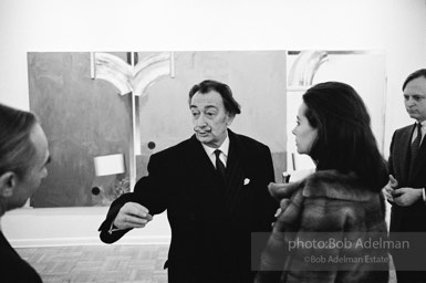 Leo Castelli and Salvador Dali. Leo Castelli Gallery, New York City, 1966.