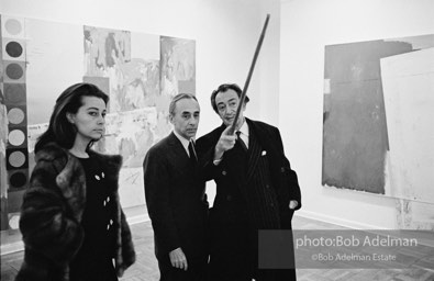 Leo Castelli and Salvador Dali. Leo Castelli Gallery, New York City, 1966.