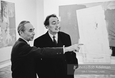 Leo Castelli and Salvador Dali. Leo Castelli Gallery, New York City, 1966.