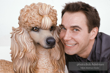 Jeff Koons with Poodle. 