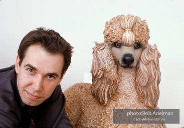 Jeff Koons with Poodle. 