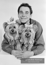 Jeff Koons with Yorkshire Terriers. Jeff Koons with Yorkshire Terriers.